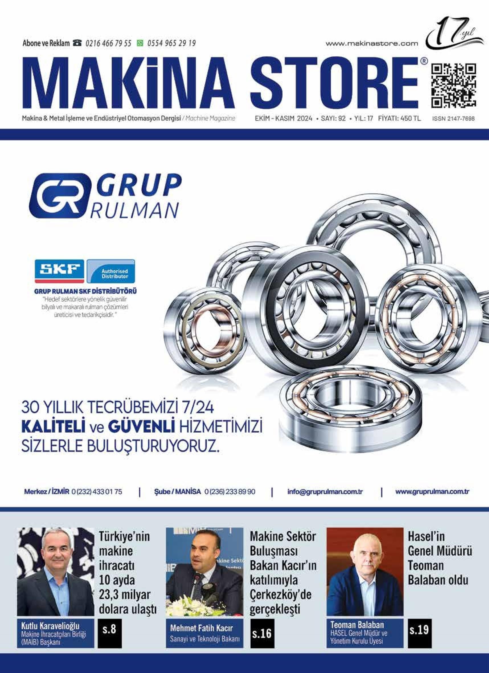 Makina Store - 92. Sayı - Kasım 2024